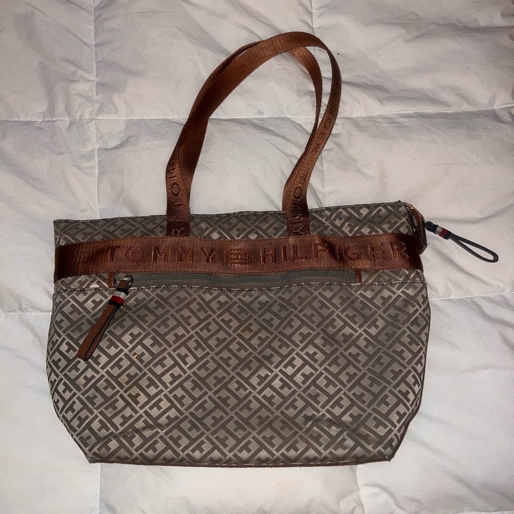 Tommy Hilfiger Brown Tote Bag